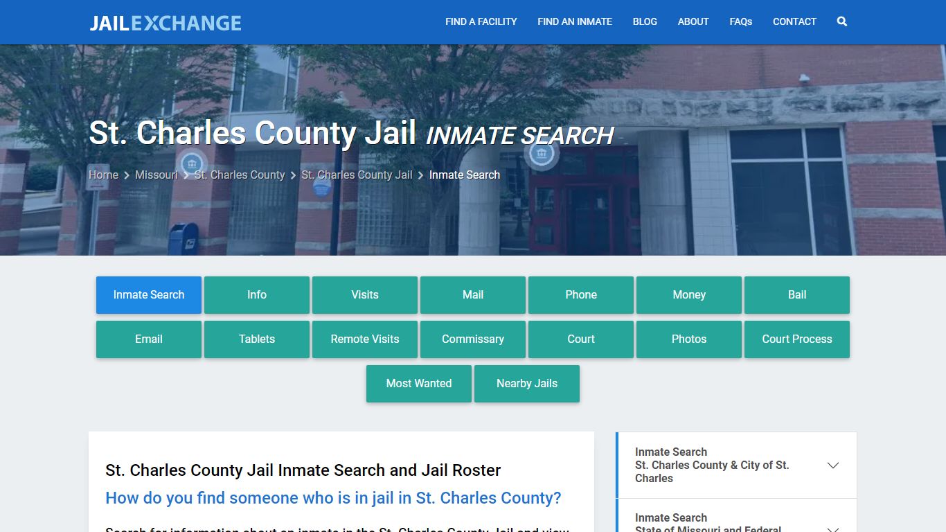 St. Charles County Jail Inmate Search - Jail Exchange
