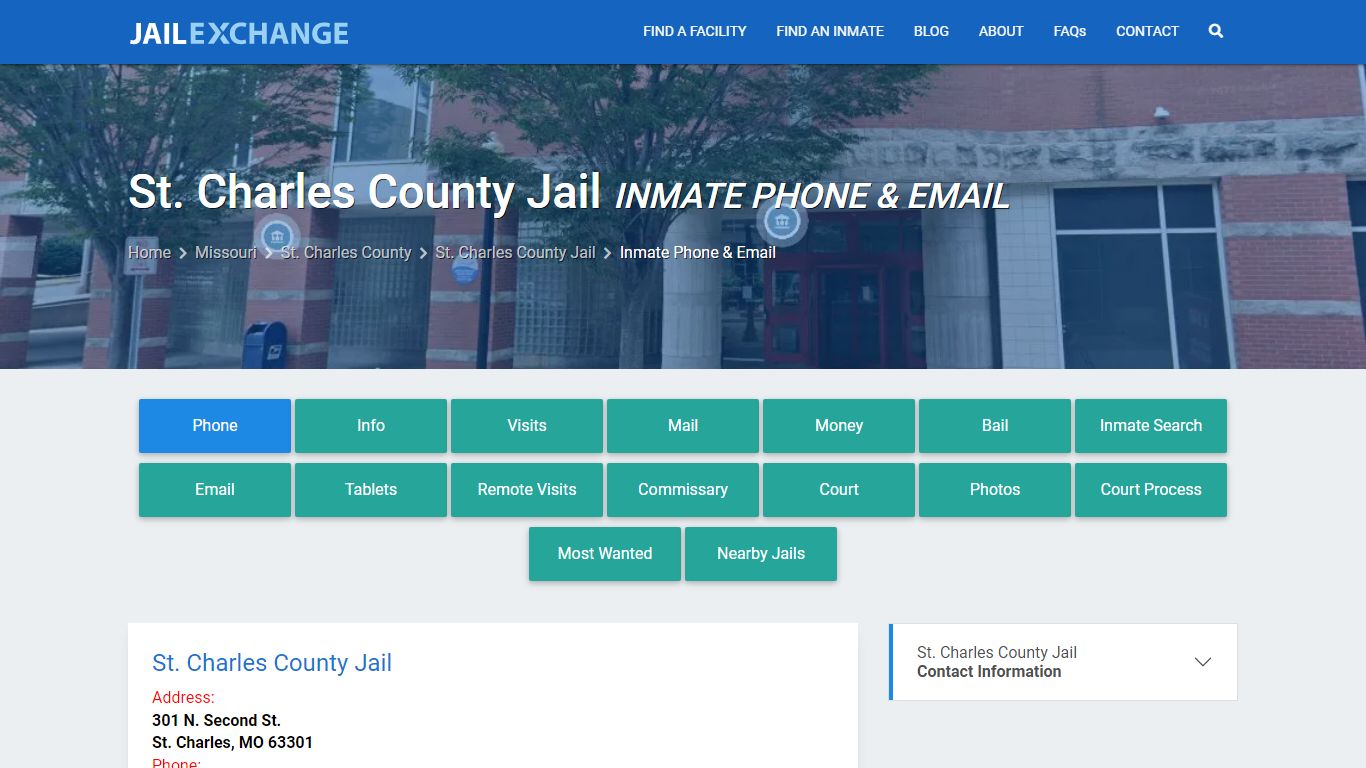 Inmate Phone - St. Charles County Jail, MO - Jail Exchange